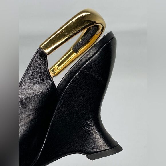 Bottega Veneta Punta 100 Leather Slingback Pumps size 37 - Picture 13 of 16